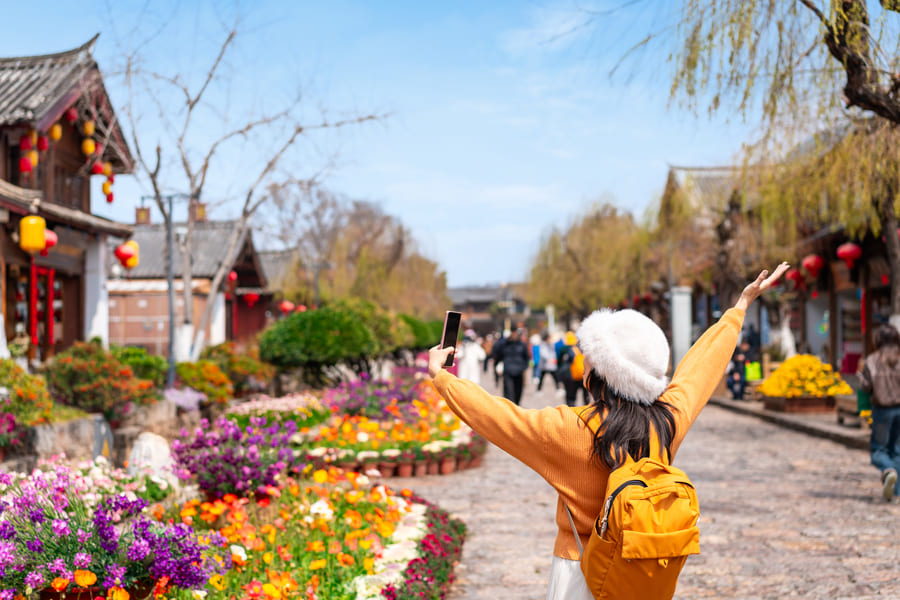 turista en Lijiang China